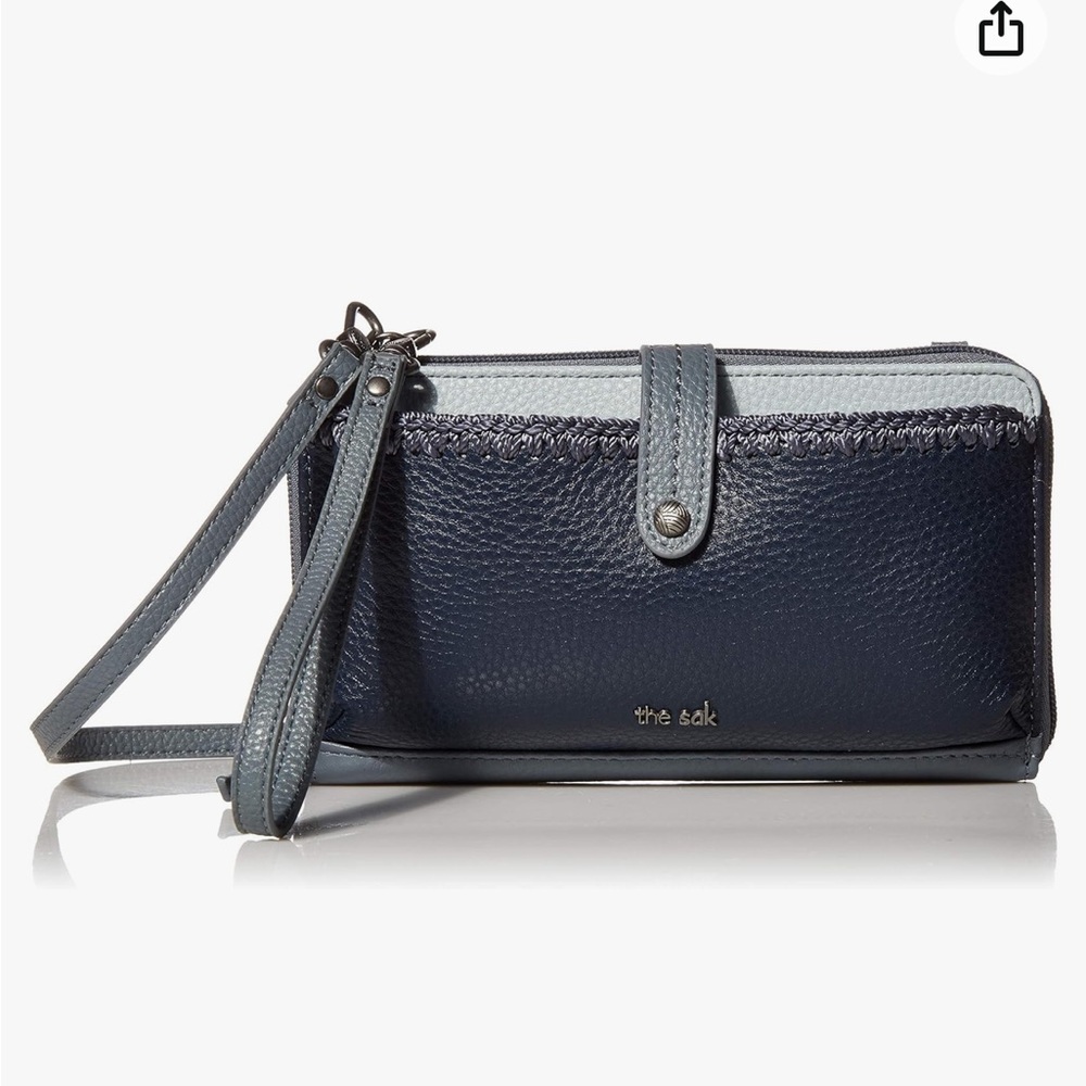 The sak iris cross body/ wristlet/ wallet in denim
